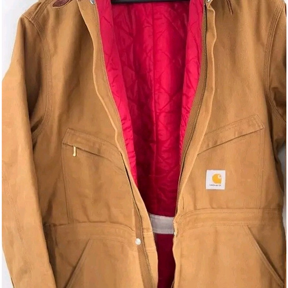 Carhartt Insulated Quilted Men Coverall Duck Brown Made in USA - Size 48 Short - Picture 8 of 12